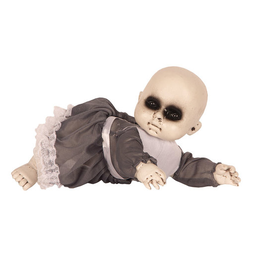 Liggende Baby Zombie Gekleed Halloween (17cm)
