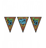 Party Vlaggenlijn Neon 21 Jaar - 10 Meter