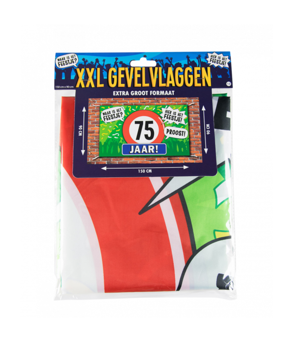 Gevelvlag 75 Jaar 90x150cm