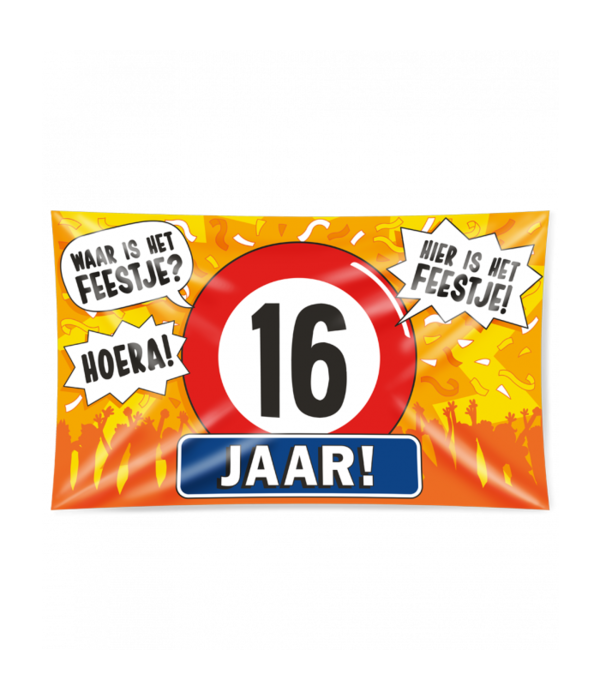 Gevelvlag 16 Jaar 90x150cm