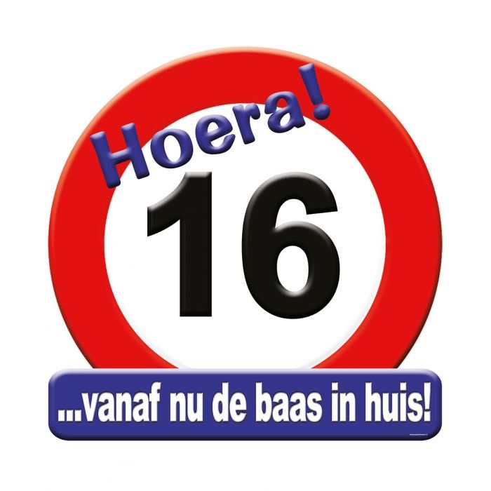 Huldeschild 16 Jaar afbeelding