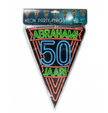 Neon Vlaggetjes Abraham 50 Jaar