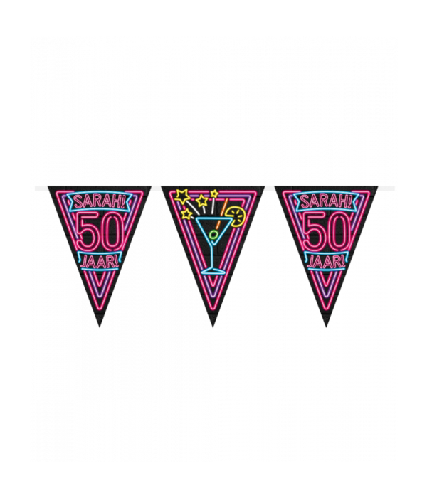 Neon Party Vlaggenlijn Sarah