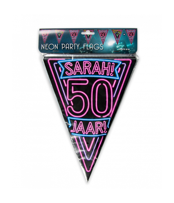 Neon Party Vlaggenlijn Sarah