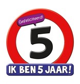 Huldeschild 5 Jaar Kind
