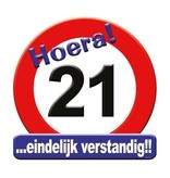 Huldeschild Hoera 21 Jaar
