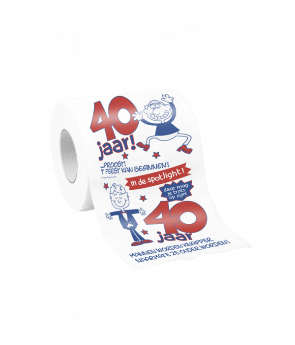 Toiletpapier 40 jaar Man