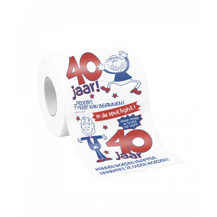 Toiletpapier 40 jaar Man