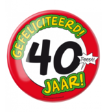 XL Button 40 Jaar