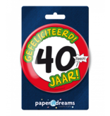 XL Button 40 Jaar