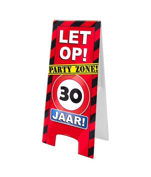 Waarschuwingsbord Verjaardag 30 jaar