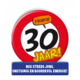 Wenskaart Verkeersbord 30 Jaar
