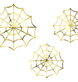Decoratie Spinnenwebben Goud