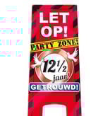 Waarschuwingsbord 12,5 Jaar Getrouwd