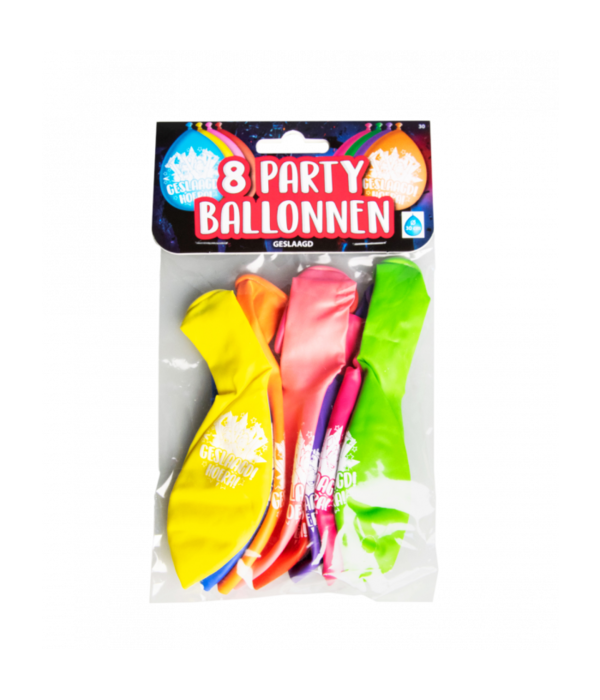 8 Party Ballonnen Geslaagd