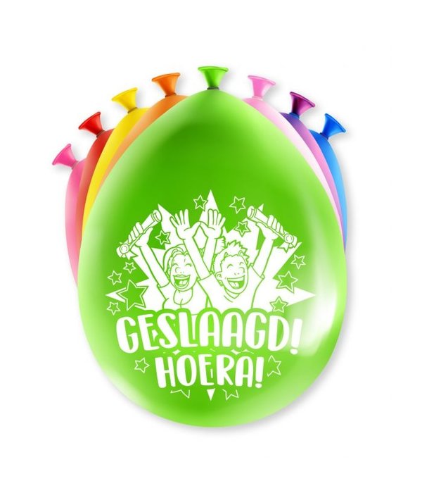 8 Party Ballonnen Geslaagd