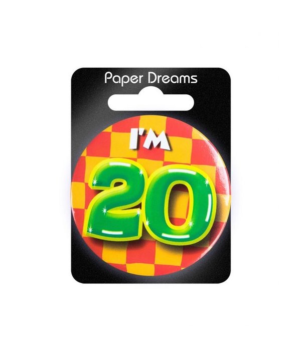 Button klein 20 jaar