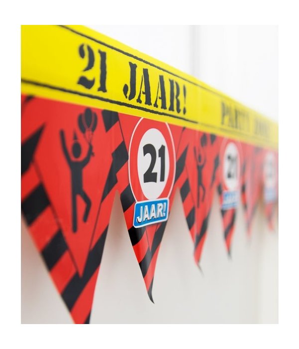 Afzetlint 21 jaar Partyzone
