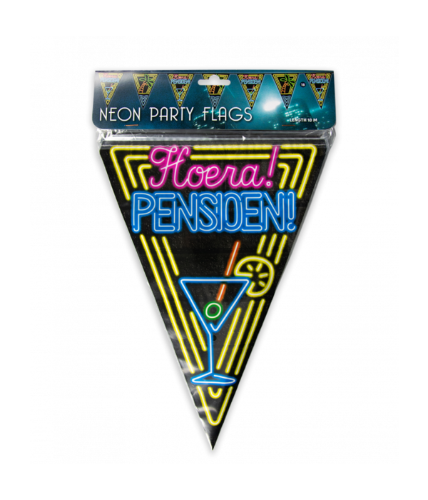 Vlaggenlijn Pensioen Neon - 10 Meter