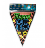 Vlaggenlijn 65 Jaar Neon  - 10 meter