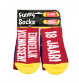 Funny Sokken 18 jaar Eindelijk Volwassen