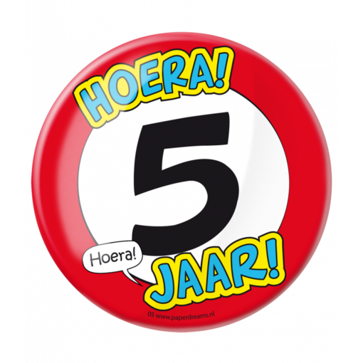 XL Button 5 jaar
