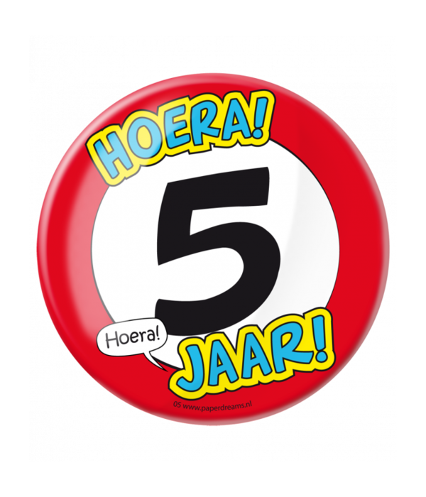 XL Button 5 jaar