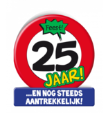 Wenskaart Verkeersbord 25 Jaar