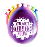 Party Ballonnen Gefeliciteerd - 8 Stuks