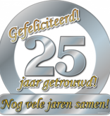 Huldeschild 25 Jaar Getrouwd