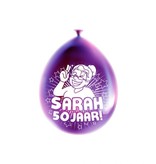 Party Ballonnen Sarah 50 Jaar - 8 Stuks