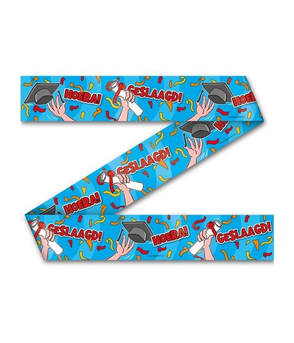 Afzetlint Geslaagd Cartoon (12m)