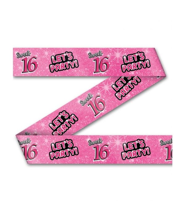 Afzetlint Sweet 16 Roze (12m)