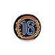 Neon Button 16 Jaar (5,5cm)
