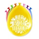 Ballonnen 'Hier is het feestje' (8st)