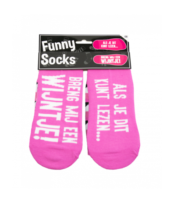 Funny Sokken – Breng mij een wijntje