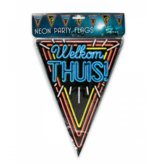 Neon Vlaggenlijn Welkom Thuis (10m)