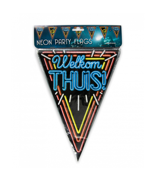 Neon Vlaggenlijn Welkom Thuis (10m)