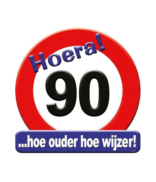 Huldeschild Hoera 90 Jaar