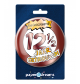 Button 12,5 Jaar Getrouwd Jubileum Brons XL