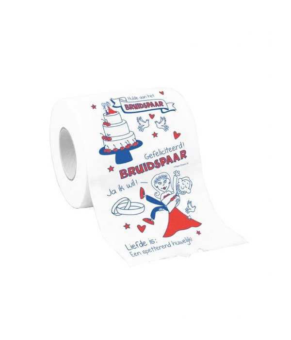 Toiletpapier Bruidspaar Getrouwd