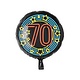 Neon Folieballon 70 jaar - 46cm