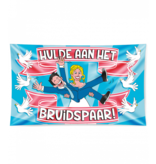 Gevelvlag 'Hulde aan het bruidspaar' - 150x90CM