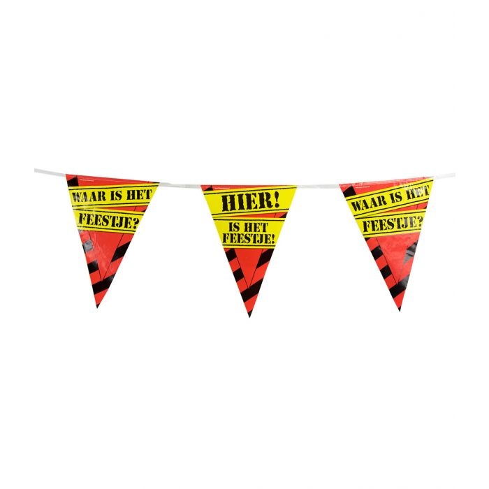 Party Vlaggetjes - Waar is het feestje? afbeelding
