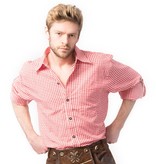 Trachten Blouse Deluxe Rood/Wit