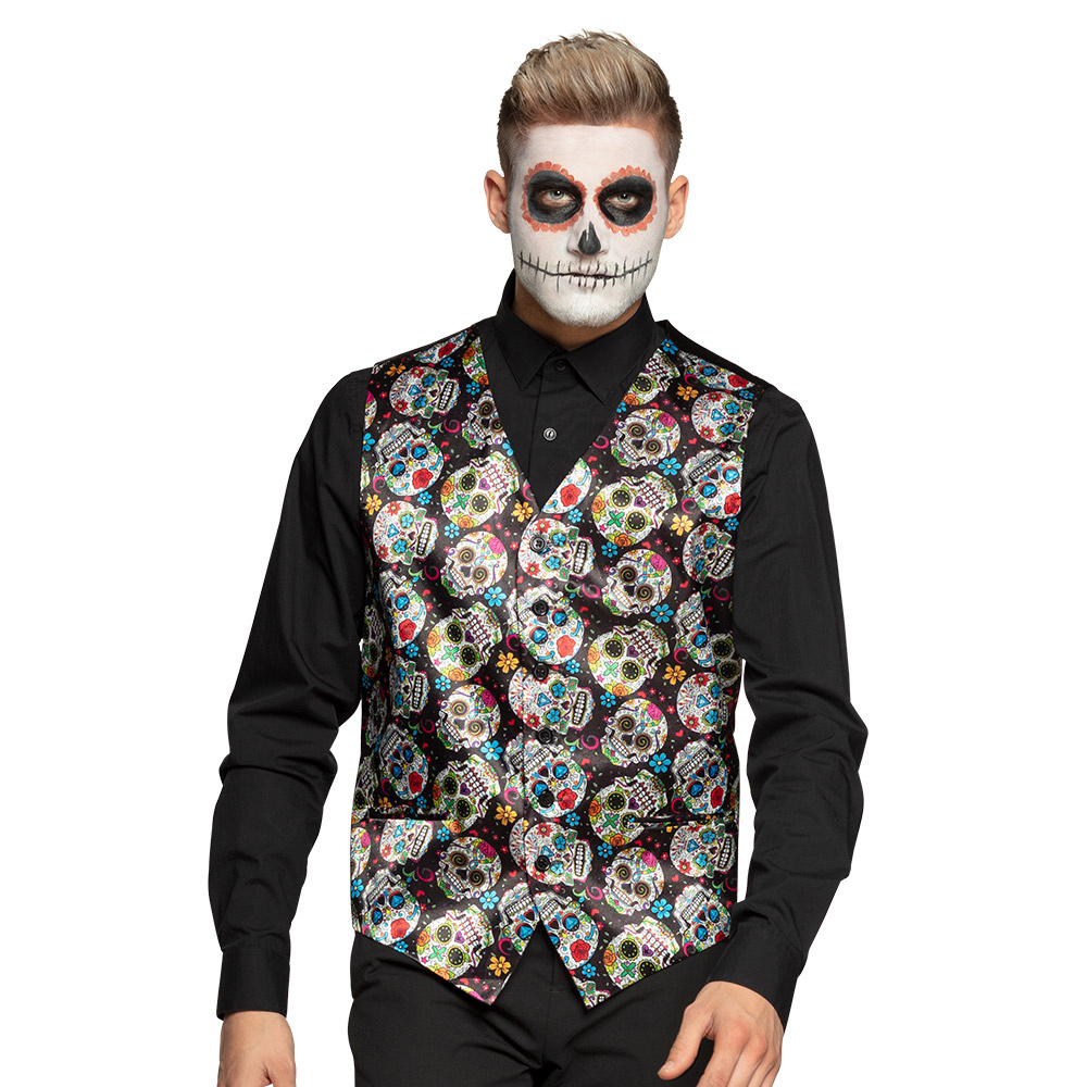 Halloween Gilet Day of the dead