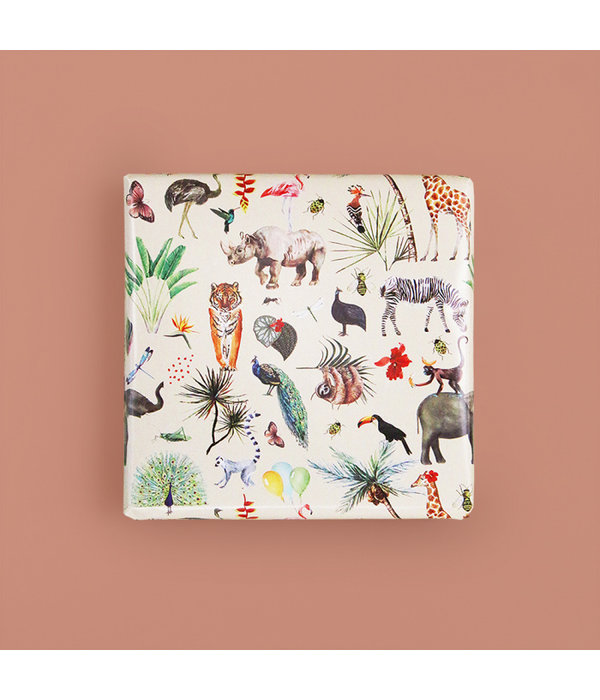 Rol Inpakpapier Jungle Dieren en Planten