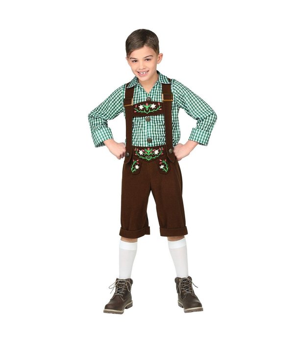 Lederhosen met Blouse kostuum Kind