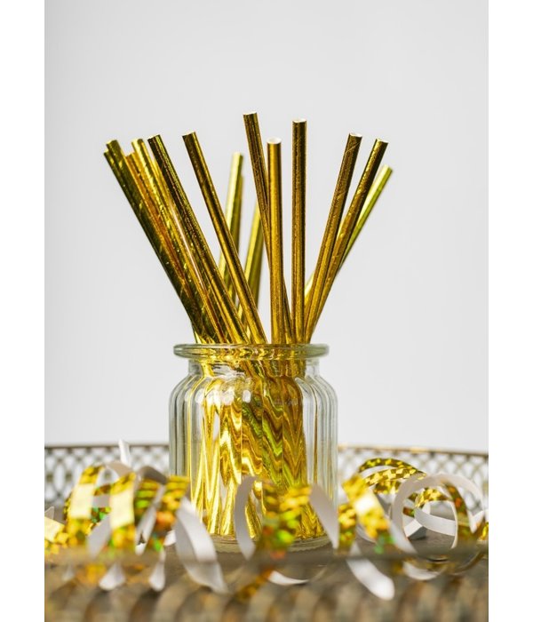 Rietjes Metallic Goud (20st)