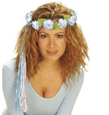 Bloemenkroon met lint 6